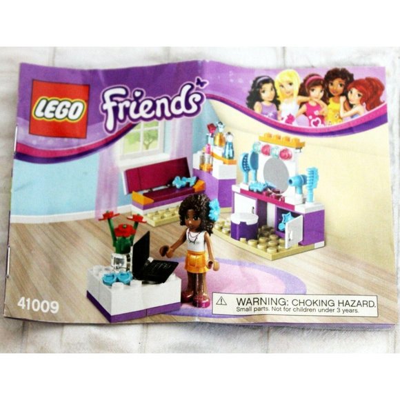 Lego Pack Friends Andrea's Bedroom 41009 Complete Set Minifig & Manual Hair - Picture 2 of 11